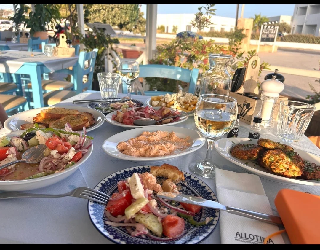 Traditional Greek food and classic meze at Allotina Kefalos